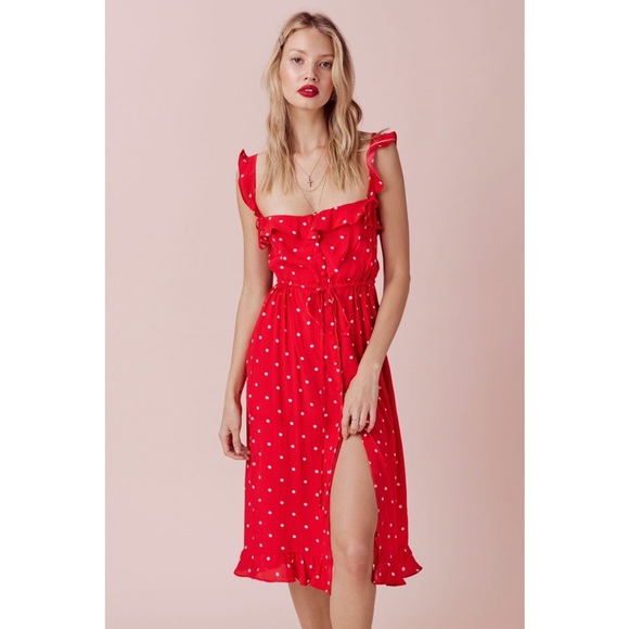 For Love And Lemons Dresses & Skirts - NWT For Love & Lemons Natalia Midi Dress